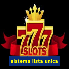 sistema lista unica